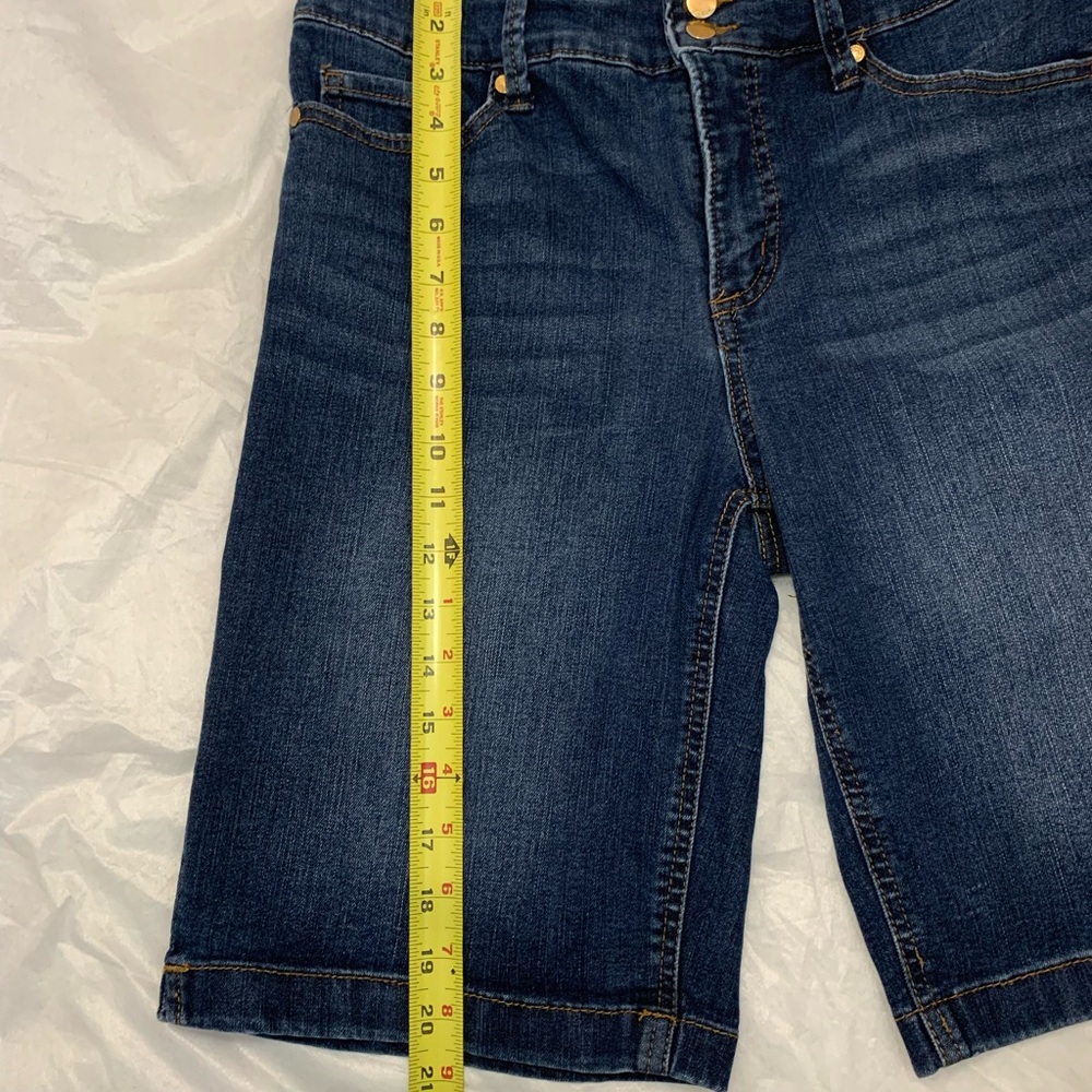 Anne Klein Women's Blue Denim Shorts - Picture 9 of 11